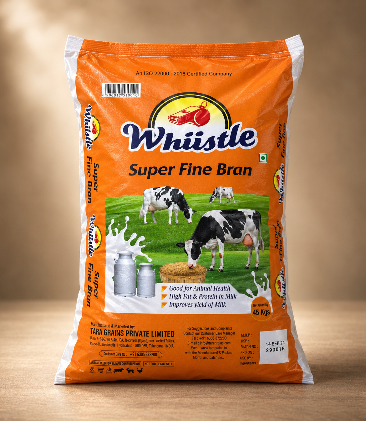 Whiistle Super Fine Bran (45 KG)