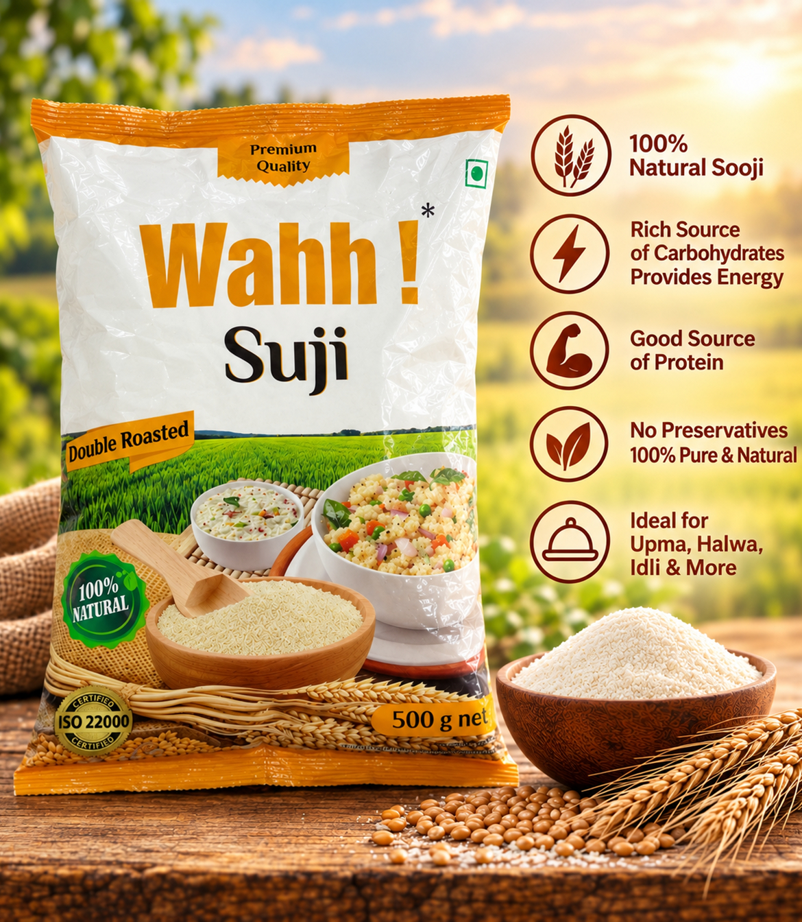 Wahh ! Double Roasted Suji preview