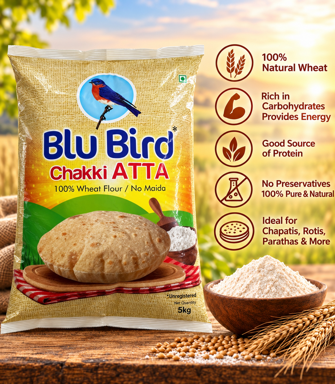 Blu Bird Blu Bird Chakki Atta preview