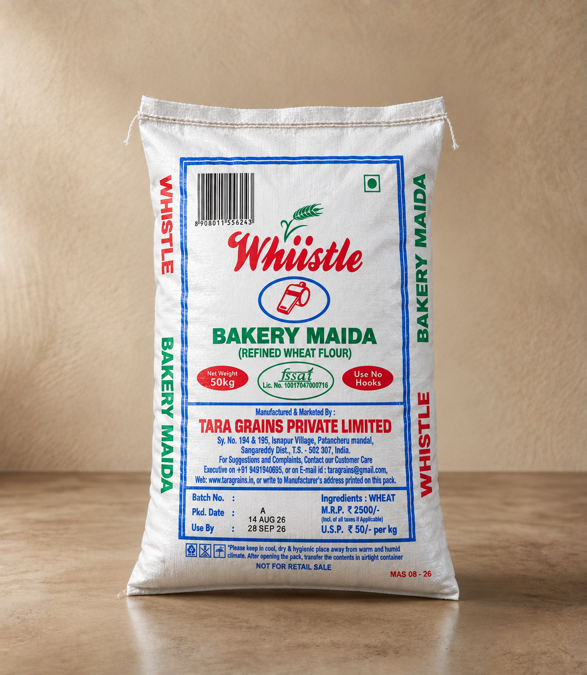 Whiistle Bakery Maida (Packed Unlaminated Bag)