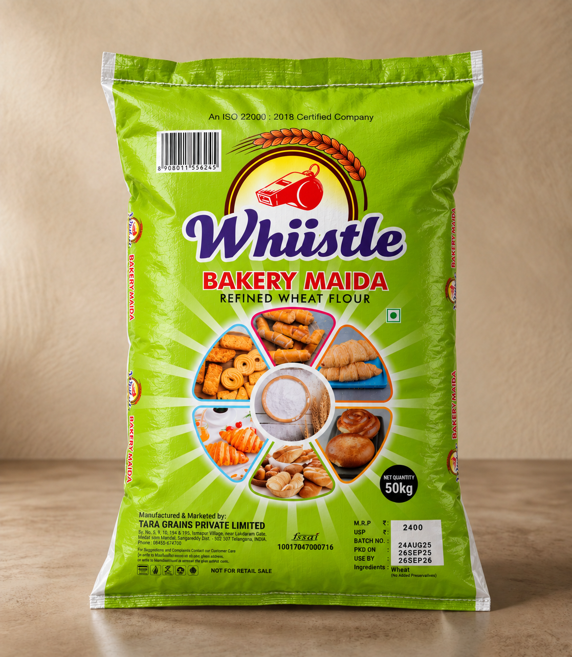Whiistle Bakery Maida Refined Wheat Flour